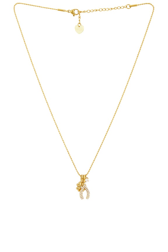 view 1 of 3 Lucky Wish Necklace in Unique Color & Gold 001