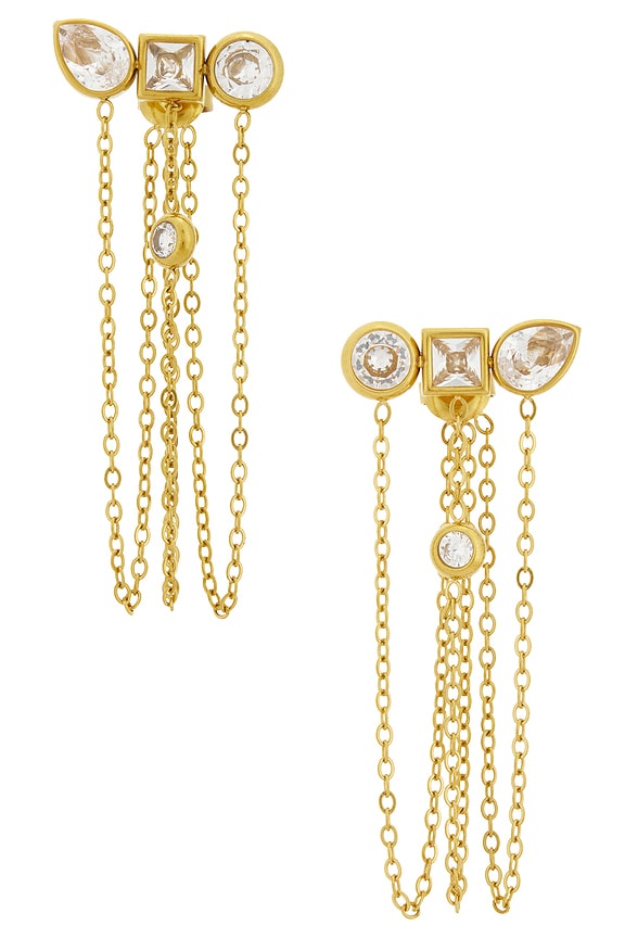 view 1 of 2 Tate Earrings in Unique Gold
