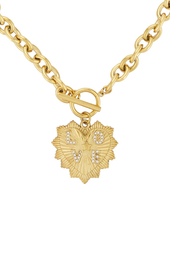 view 2 of 3 Monty Necklace in Unique Color & Gold in Unique Color & Gold 001
