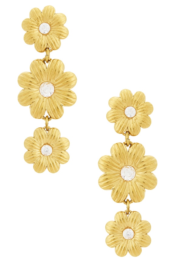 view 1 of 2 Mya Earrings in Unique Color & Gold in Unique Color & Gold 001