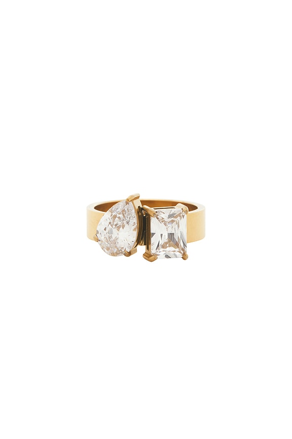 view 1 of 3 Harper Ring in Unique Color & Gold 001