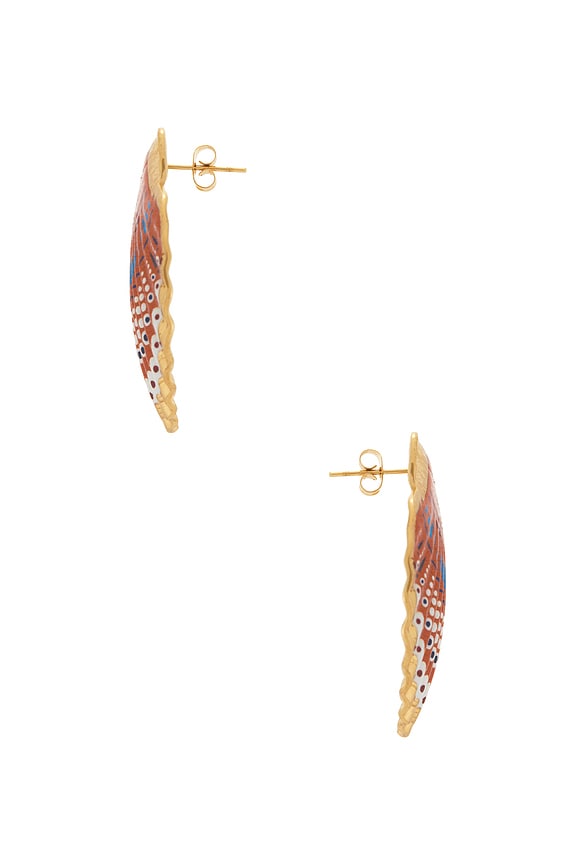 view 2 of 2 Tide Earrings in Red Multi