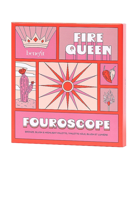 view 2 of 4 Fouroscope Fire Queen Blush, Bronze & Highlight Palette in 