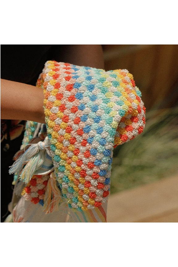 view 2 of 2 Cosmic Rainbow Organic Hand Towel in 