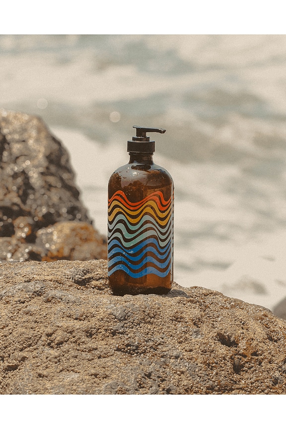 view 2 of 5 Break Water Mind And Body Wash Refillable Glass in 