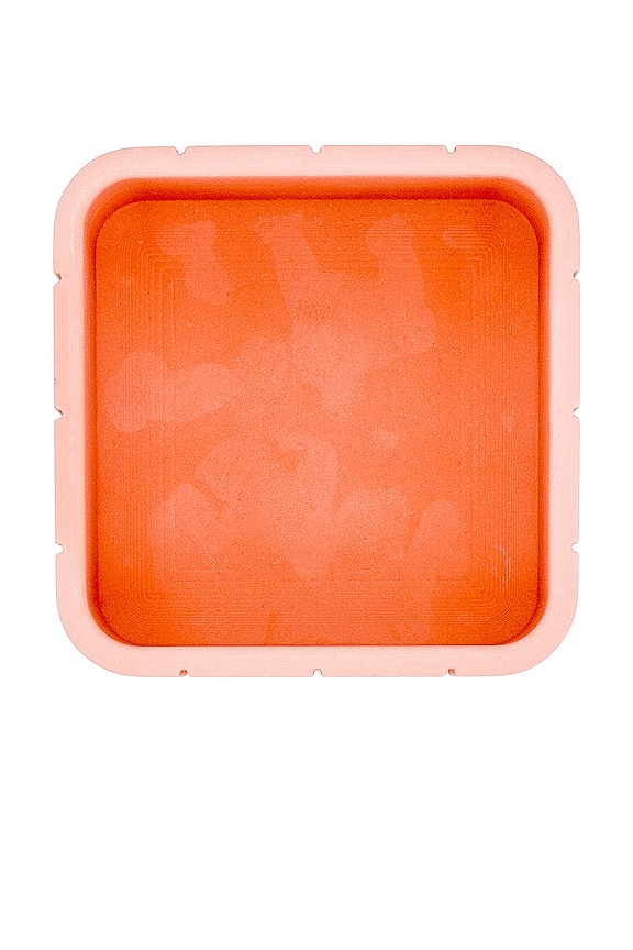 view 2 of 3 Tile Square Pot in Miami Pink