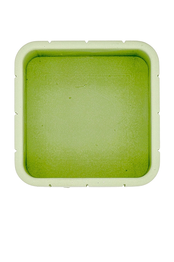 view 2 of 3 Tile Square Pot in Palm Green