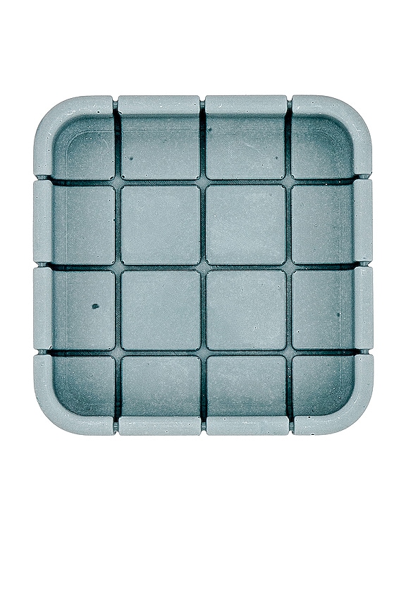 view 2 of 3 Tile Square Dish in Steel Blue