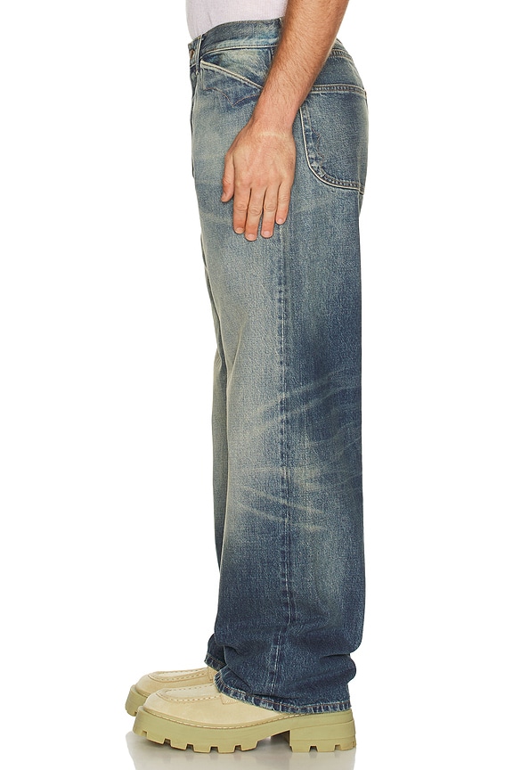 view 2 of 5 PANTALON EN DENIM TYPE 00 in Washed Indigo
