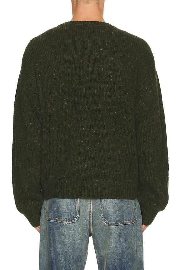 view 2 of 4 Logohead Alpaca Crewneck Sweater in Forest Green