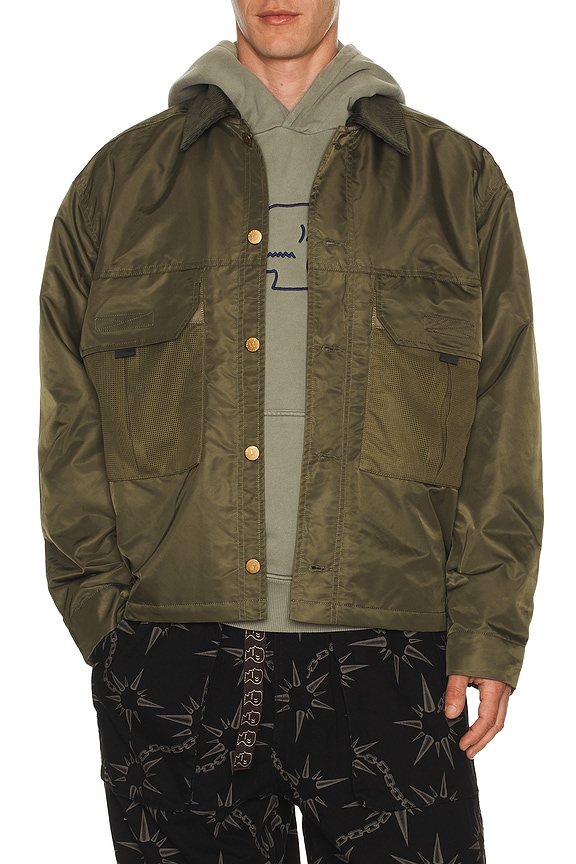 view 1 of 5 Cropped Chore Jacket in Green