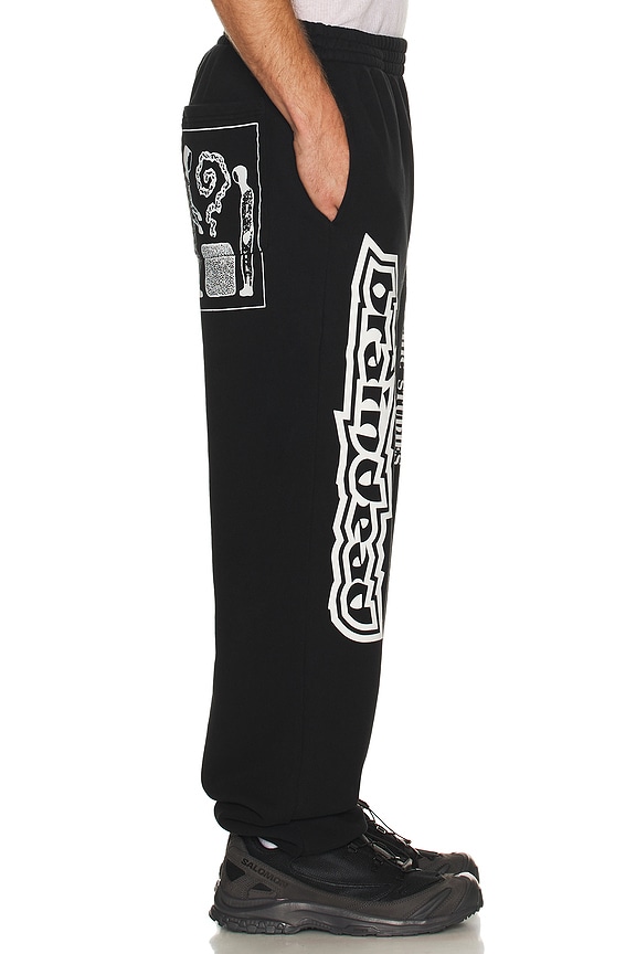 view 2 of 6 PANTALON SWEAT PSYCHIC STUDIES in Black
