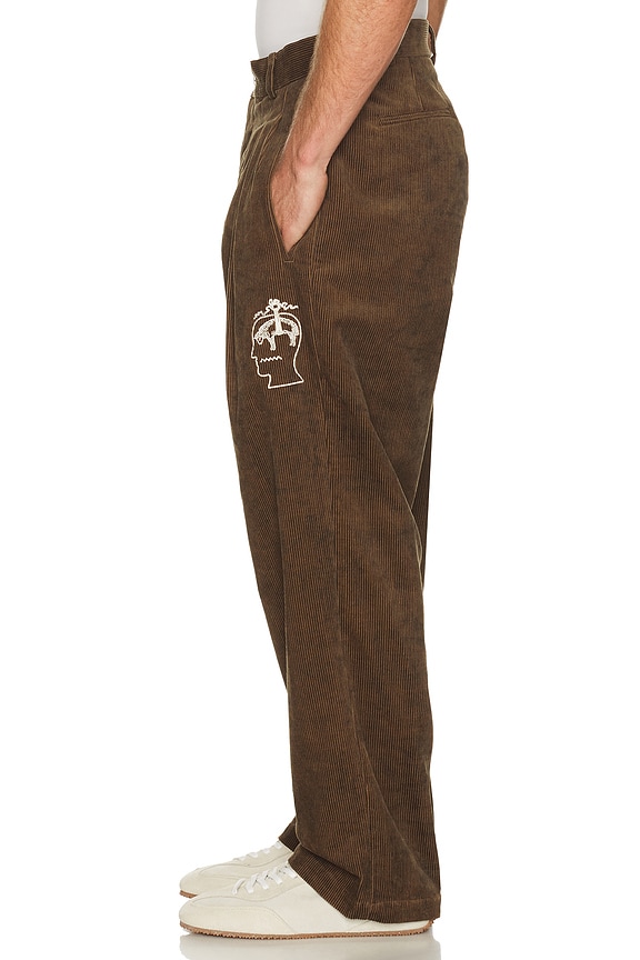 view 2 of 6 PANTALÓN CON TRABILLAS in Brown