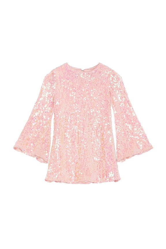 view 1 of 7 Kids Margot Sequin Dress in Cloud Pink
