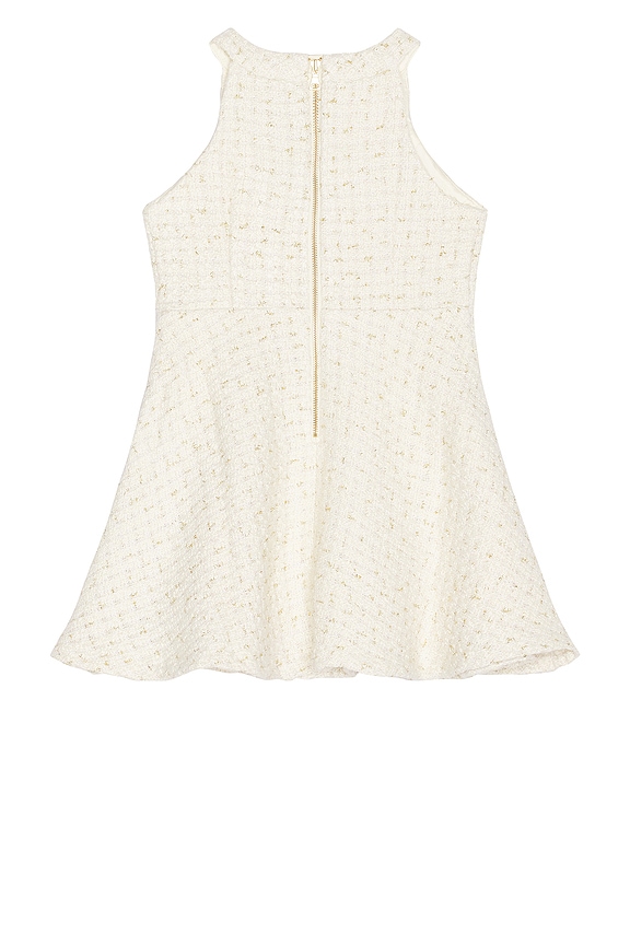 view 2 of 6 Kids Roma Boucle Dress in Ivory Boucle