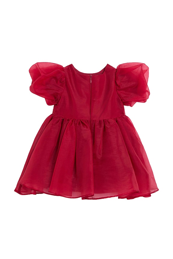 view 2 of 6 Juliet Organza Mini Dress in Burgundy