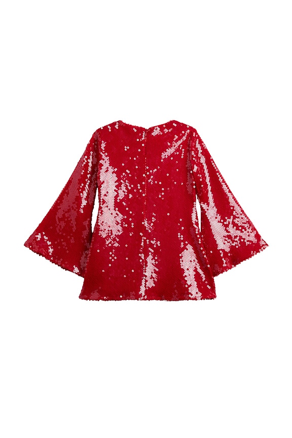 view 2 of 5 Marta Sequin Dress in Deep Red