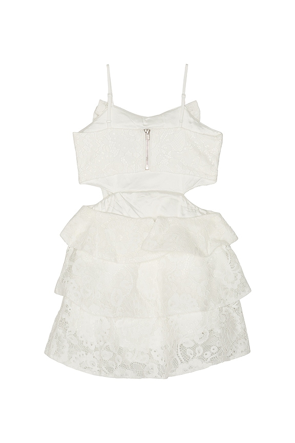 view 2 of 2 Tulip Lace Bow Dress in Orchid White