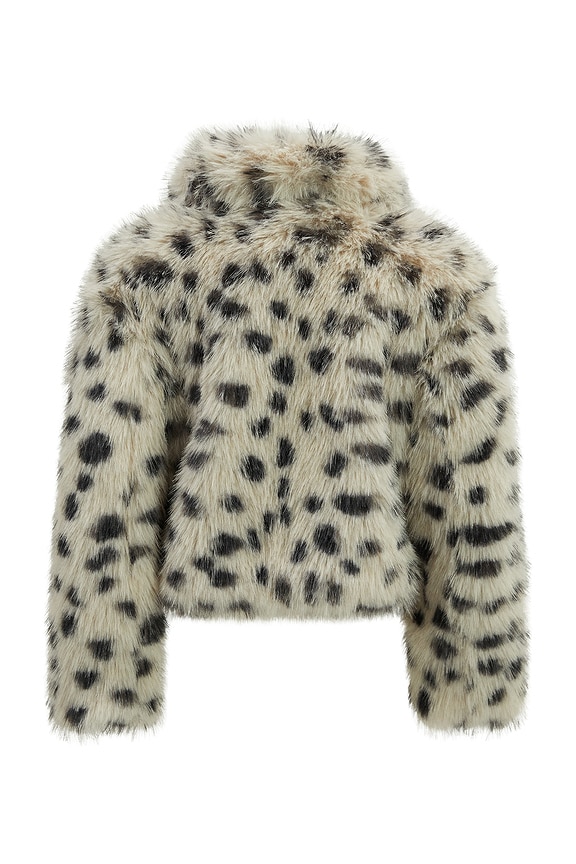 view 2 of 7 Kids Leo Faux Fur Coat in Snow Leopard
