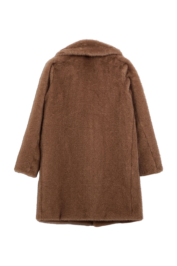 view 2 of 5 Letty Faux Fur Coat in Light Coffee