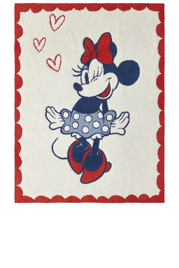 view 2 of 4 COUVERTURE COZYCHIC DISNEY MINNIE LOVE in Cream Multi