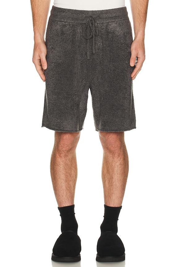 view 1 of 4 CozyChic Lite Rolled Edge Shorts in Carbon