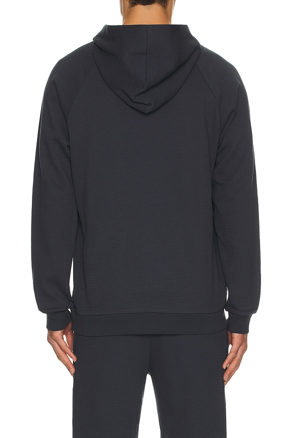 view 2 of 4 Waffle Thermal Hoodie in Indigo