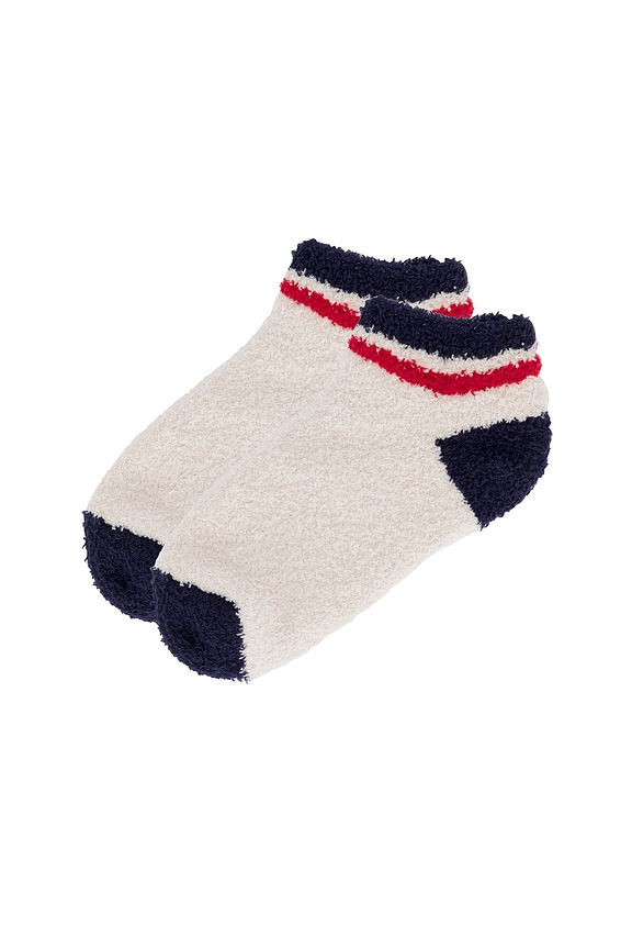 view 2 of 2 COZYCHIC STRIPED テニスソックス in Marine Multi