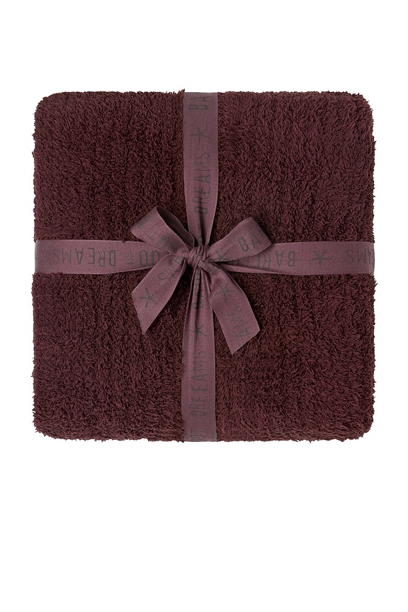 view 2 of 3 CozyChic Ribbed Throw in Deep Aubergine