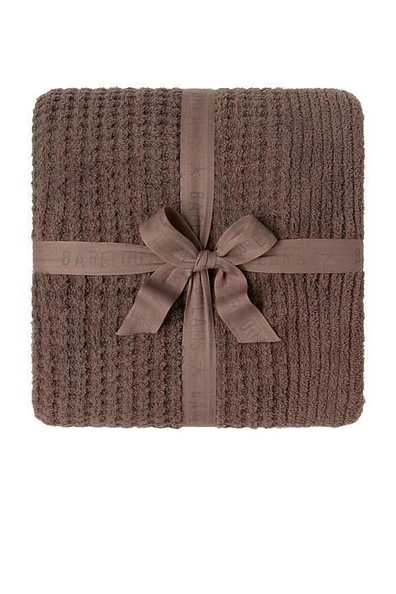view 2 of 3 CozyChic Waffle Throw in Sable