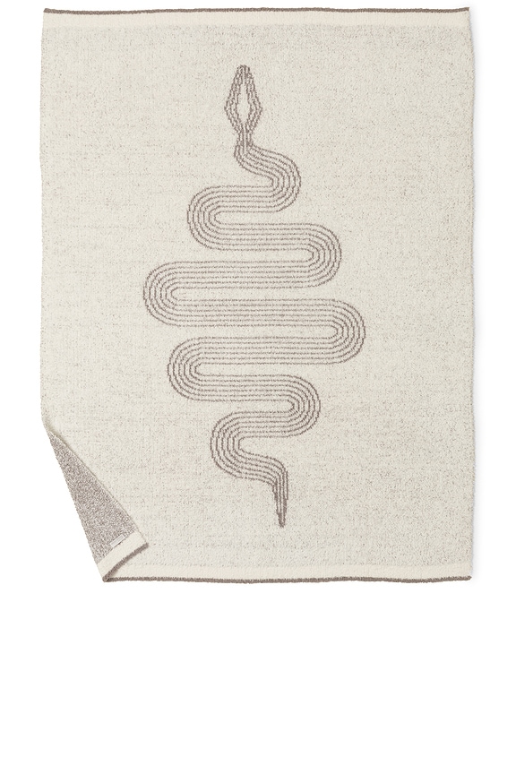 view 2 of 4 ПОКРЫВАЛО COZYCHIC SNAKE THROW in Cream & Nickel