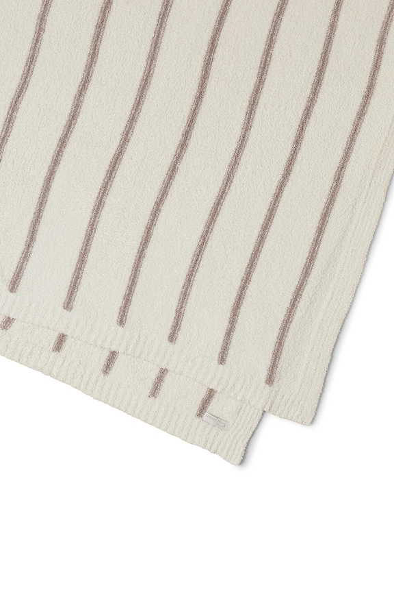 view 2 of 2 ОДЕЯЛО COZYCHIC PINSTRIPE BLANKET in Pearl & Taupe
