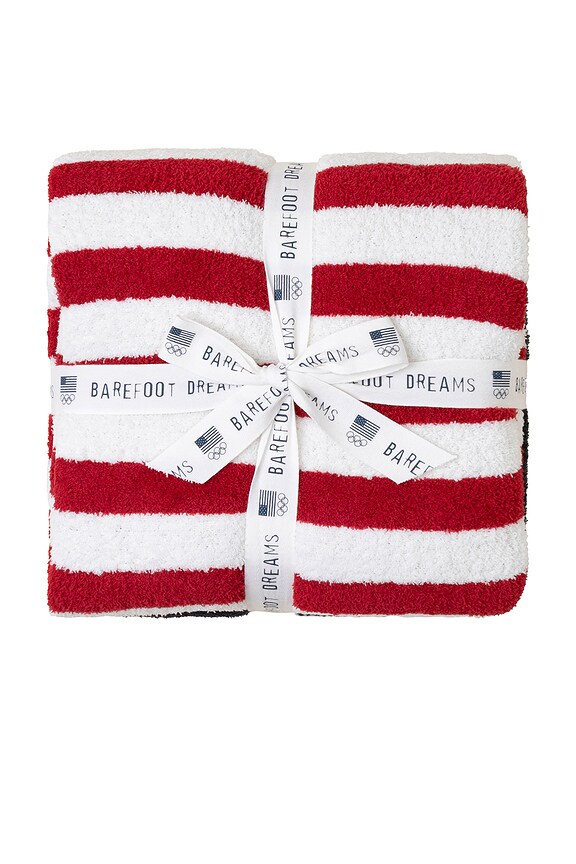 view 2 of 3 PLAID STARS AND STRIPES THROW in Indigo Multi