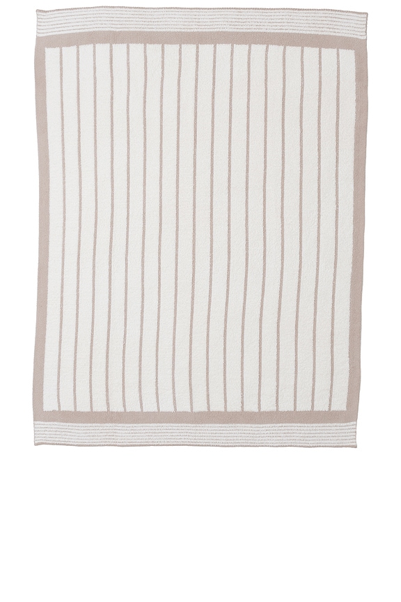 view 2 of 3 CozyChic Border Stripe Throw in Sahara & Cream
