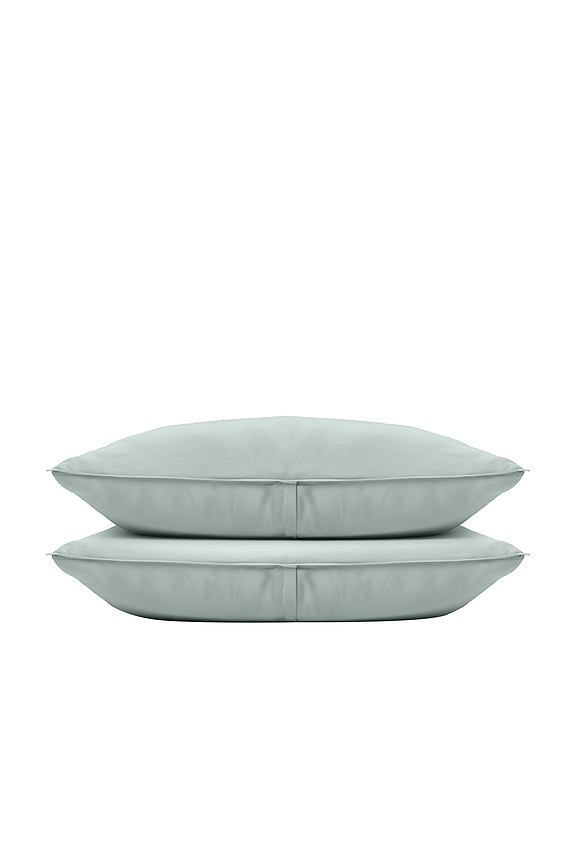 view 2 of 2 CONJUNTO DE FUNDA DE ALMOHADA KING WASHED BAMBOO FITTED PILLOWCASE SET in Succulent