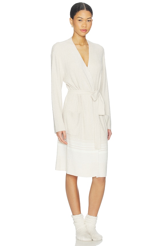 view 2 of 3 Variegated Stripe Ribbed Robe in Multi