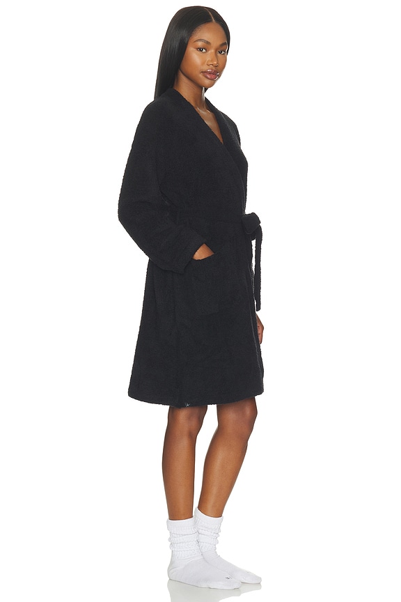 view 2 of 3 Cozychic Solid Robe in Black