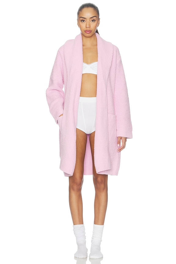 view 2 of 4 Cozychic Waffle Robe in Petal