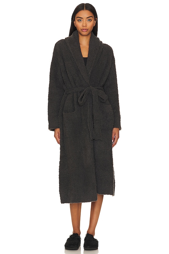 view 2 of 4 CozyChic Solid Robe in Carbon