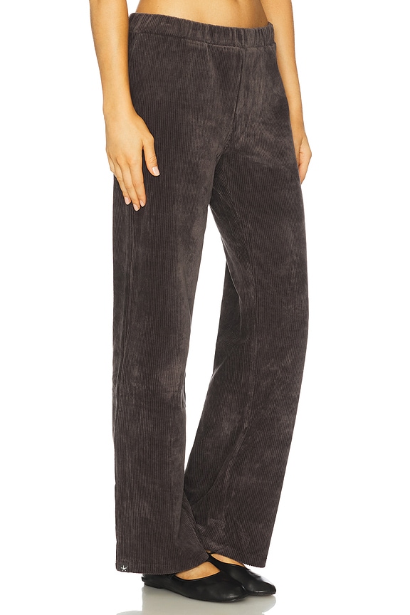 view 2 of 6 Stretch Cord Wide Leg Pant in Carbon