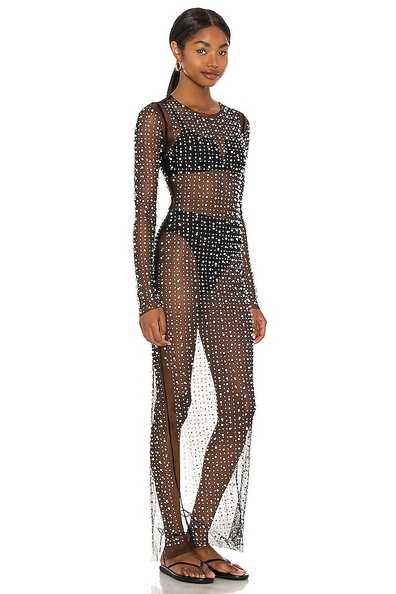 view 2 of 4 ROBE CHAMPAGNE NIGHTS in Black