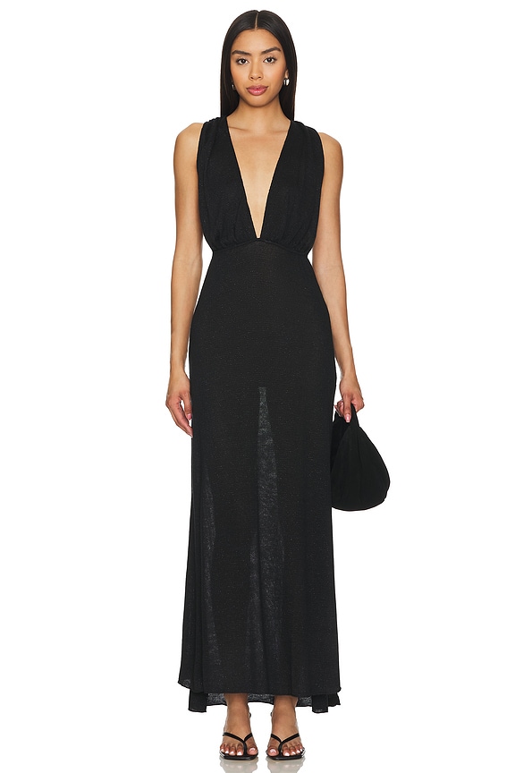 view 2 of 5 ROBE MAXI ANNIKA in Black