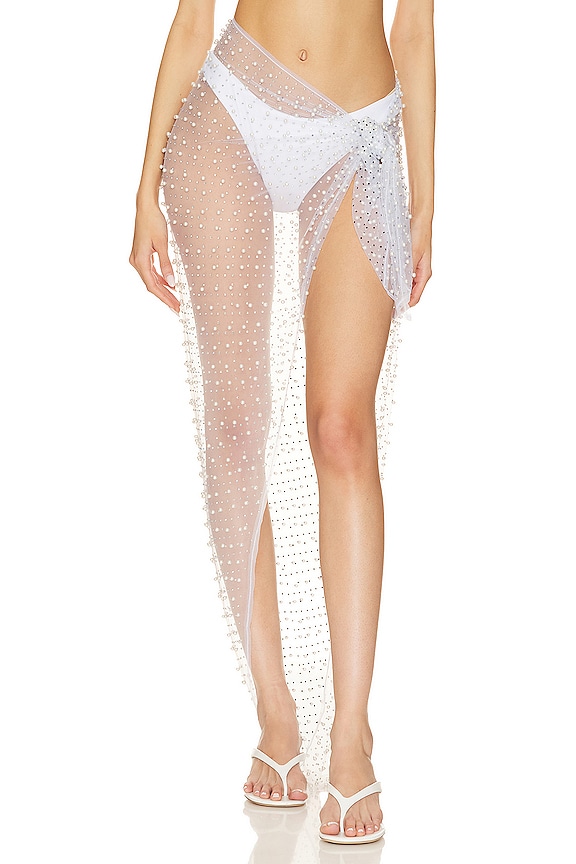 view 1 of 5 Sin City Sarong in White