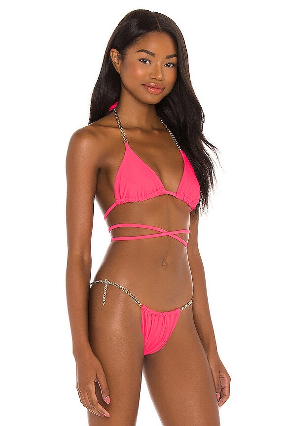view 2 of 4 TOP BIKINI BROOKLYN in Popstar Pink