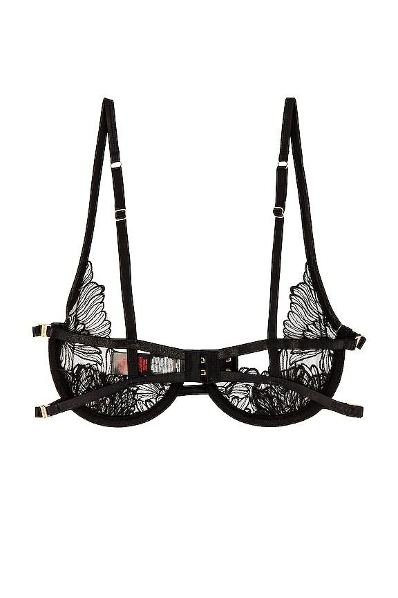 view 2 of 2 Carmen Open Bra in Black