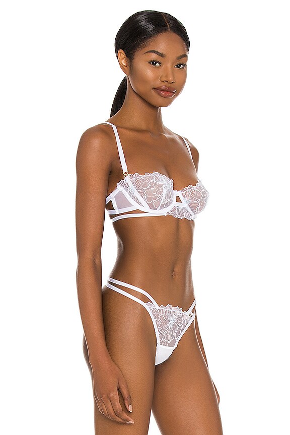 view 2 of 4 Vienna Bra in White & Blue