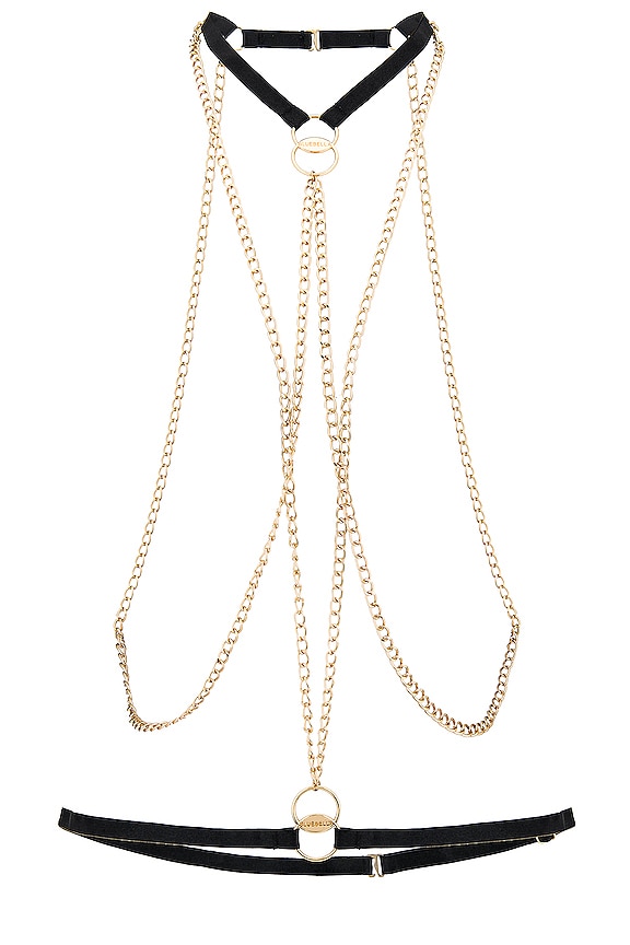 view 1 of 5 CHAINE HARNAIS THEODORA in Black & Gold