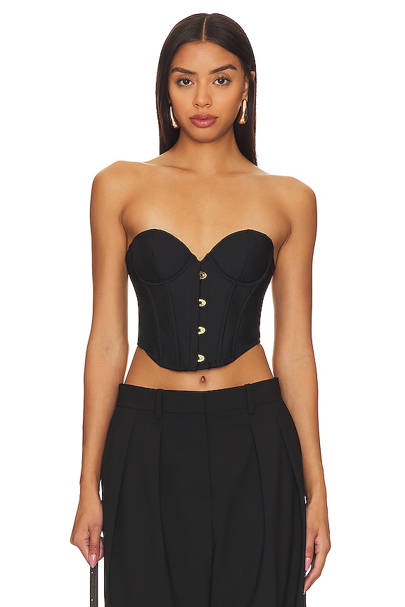 view 2 of 6 Jean Wired Corset in Black