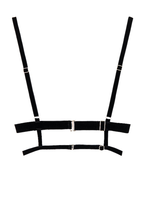 view 2 of 2 Simone Open Bra in Black & Gold