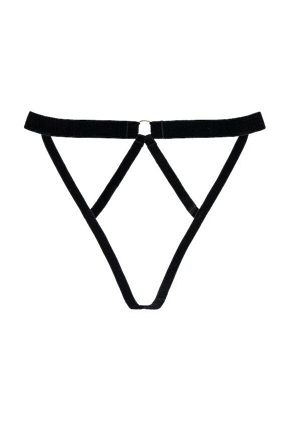 view 2 of 3 ТРУСИКИ OUVERT SIMONE in Black & Gold